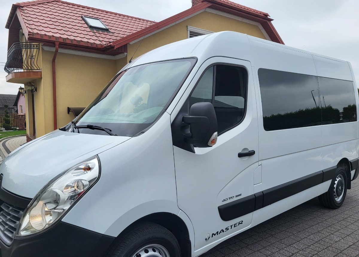 Minibús, Furgoneta de pasajeros Renault Master 2.3 170ps. L2H2  8-osobowy Serwisowany I właściciel: foto 13
