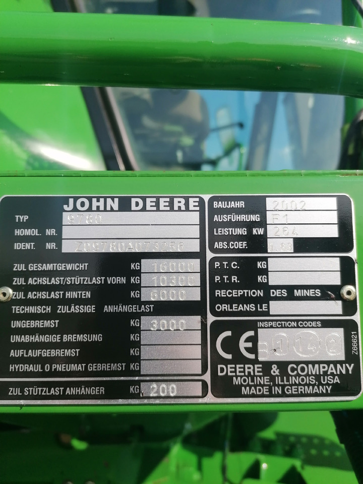 JOHN DEERE  CTS 9780 - Cosechadora de granos: foto 4 JOHN DEERE  CTS 9780 - Cosechadora de granos: foto 4
