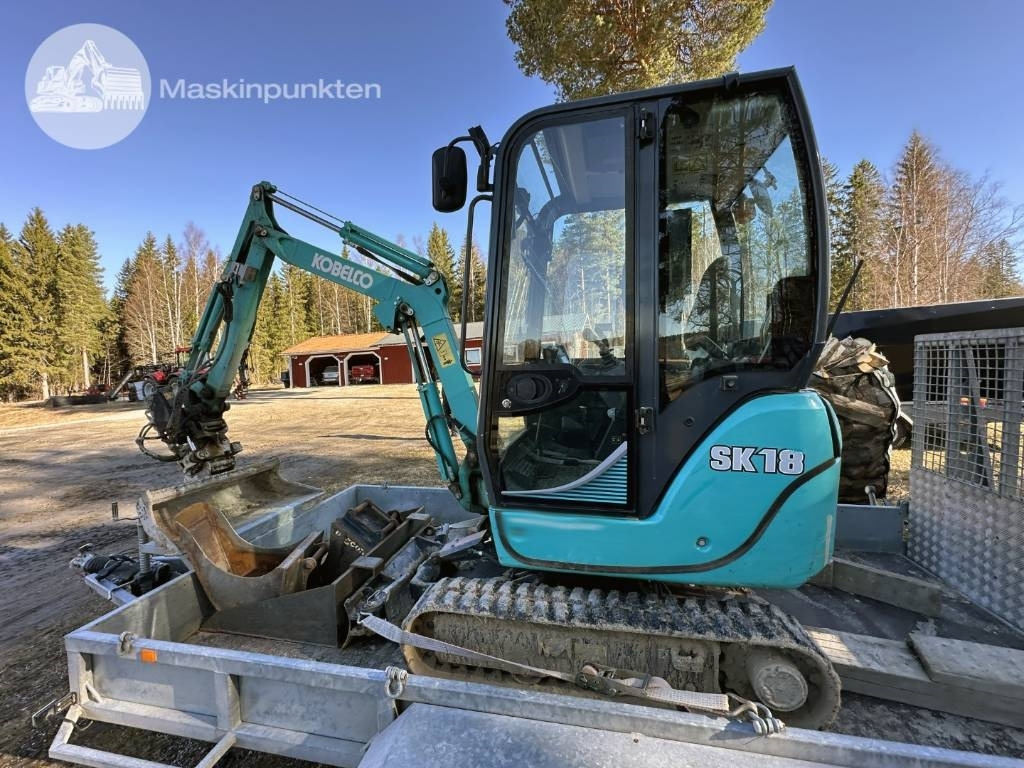 Kobelco SK 18 Med vagn! - Miniexcavadora: foto 2 Kobelco SK 18 Med vagn! - Miniexcavadora: foto 2