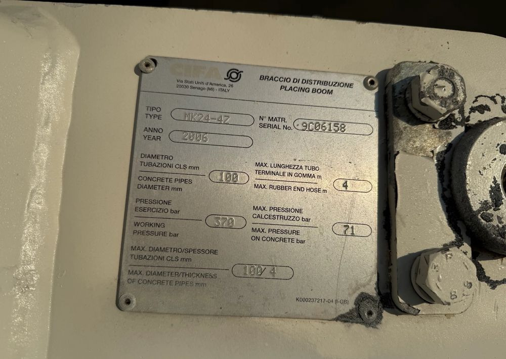 Leasing de Mercedes-Benz ACTROS 3241 8X4 CIFA24 7m3 Mercedes-Benz ACTROS 3241 8X4 CIFA24 7m3: foto 19 Leasing de Mercedes-Benz ACTROS 3241 8X4 CIFA24 7m3 Mercedes-Benz ACTROS 3241 8X4 CIFA24 7m3: foto 19