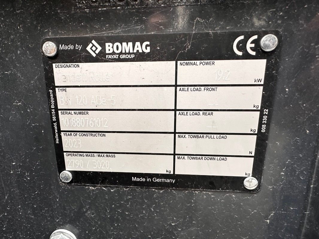BOMAG DE BW 120 ADe-5 - Rodillo: foto 2 BOMAG DE BW 120 ADe-5 - Rodillo: foto 2