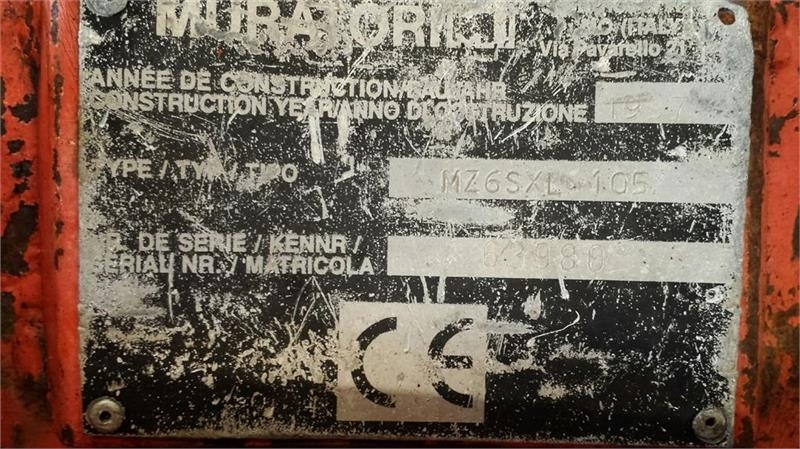 Muratori MZ6SXL 105 - Vehículo municipal: foto 5 Muratori MZ6SXL 105 - Vehículo municipal: foto 5