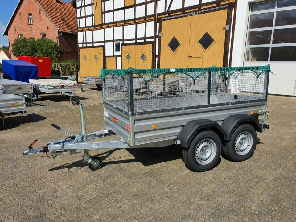 Böckmann PKW Anhänger, 2000 kg, Tandem, neu, Gitteraufbau - Remolque plataforma/ Caja abierta: foto 1 Böckmann PKW Anhänger, 2000 kg, Tandem, neu, Gitteraufbau - Remolque plataforma/ Caja abierta: foto 1