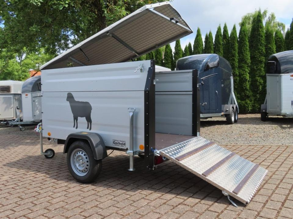 TPV Kleinviehanhänger 1,0t Flügeltür Viehanhänger Ziegen Schafe - Remolque transporte de ganado: foto 1 TPV Kleinviehanhänger 1,0t Flügeltür Viehanhänger Ziegen Schafe - Remolque transporte de ganado: foto 1