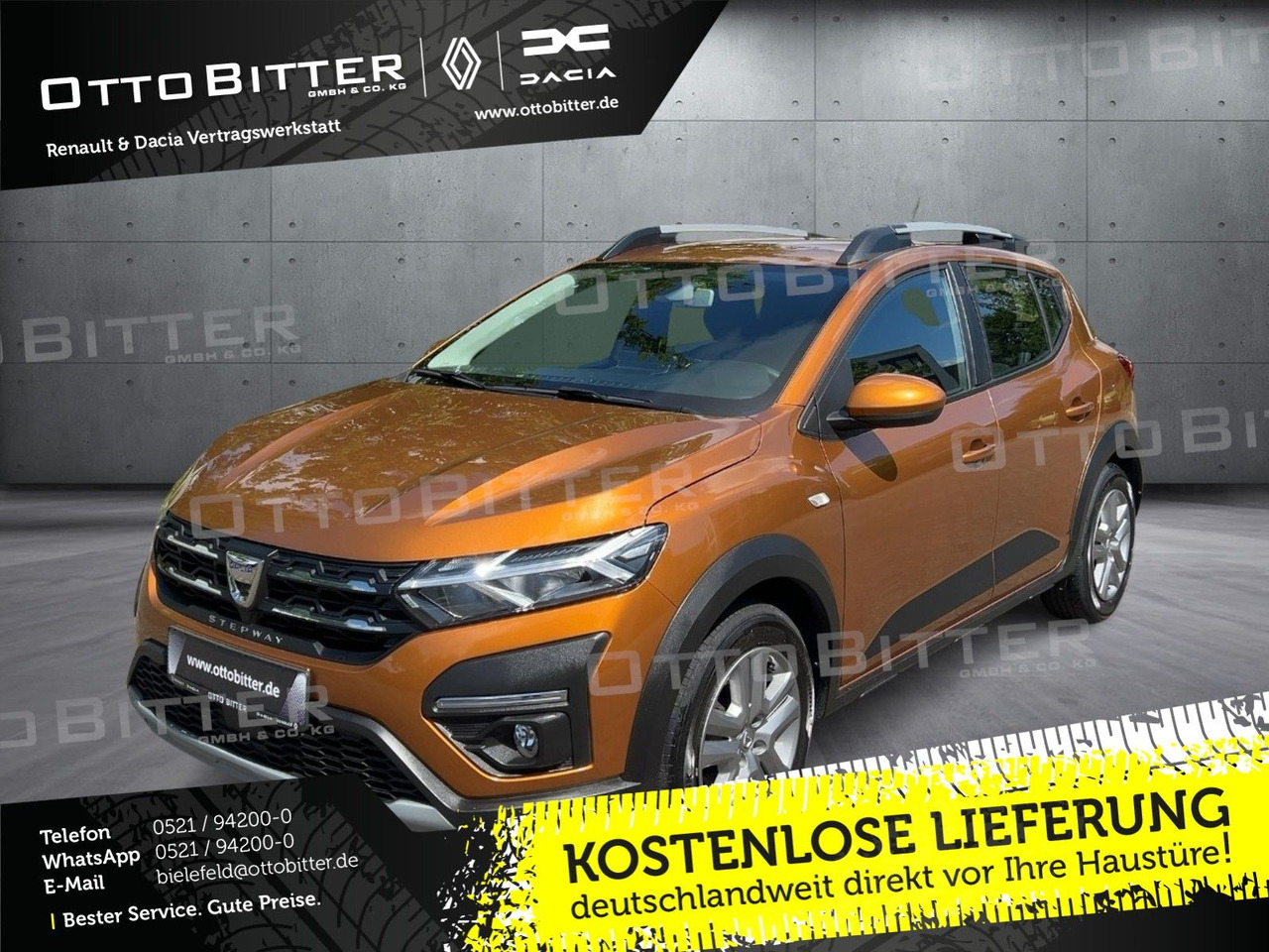 Dacia Sandero Stepway Comfort TCe100 ECO-G ANHÄNGERK - Sedan: foto 1 Dacia Sandero Stepway Comfort TCe100 ECO-G ANHÄNGERK - Sedan: foto 1