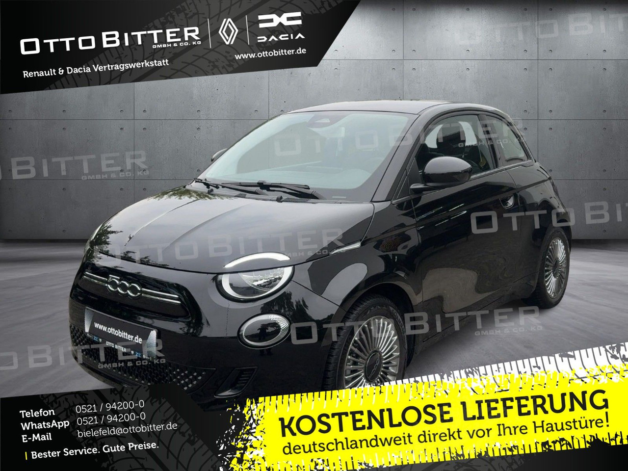 Fiat 500e Icon Elektro 16"ALU/NAVI/SCHNELLADER-50KW - Sedan: foto 1 Fiat 500e Icon Elektro 16"ALU/NAVI/SCHNELLADER-50KW - Sedan: foto 1