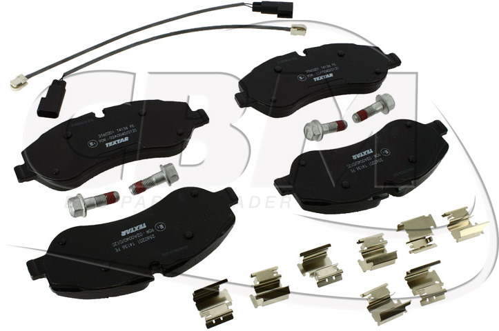 TEXTAR FRONT BRAKE PAD - MERCEDES MAN NEOPLAN VOLVO IRISBUS - IVECO - RVI (A0002777531 | N1014007802 | 14007802 | 11704340 | 8551052 | 503136162 | 5010393879) - Pastillas de freno para Autobús: foto 1 TEXTAR FRONT BRAKE PAD - MERCEDES MAN NEOPLAN VOLVO IRISBUS - IVECO - RVI (A0002777531 | N1014007802 | 14007802 | 11704340 | 8551052 | 503136162 | 5010393879) - Pastillas de freno para Autobús: foto 1