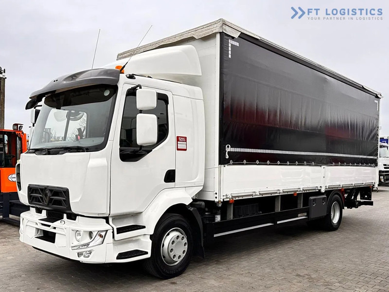 Renault Midlum 250 Renault D 250 / AUTOMATIC / 4X2 / 18 PALLETS / TAIL LIFT / SIDE BOARDS / curtainsider truck - Camión lona: foto 1 Renault Midlum 250 Renault D 250 / AUTOMATIC / 4X2 / 18 PALLETS / TAIL LIFT / SIDE BOARDS / curtainsider truck - Camión lona: foto 1