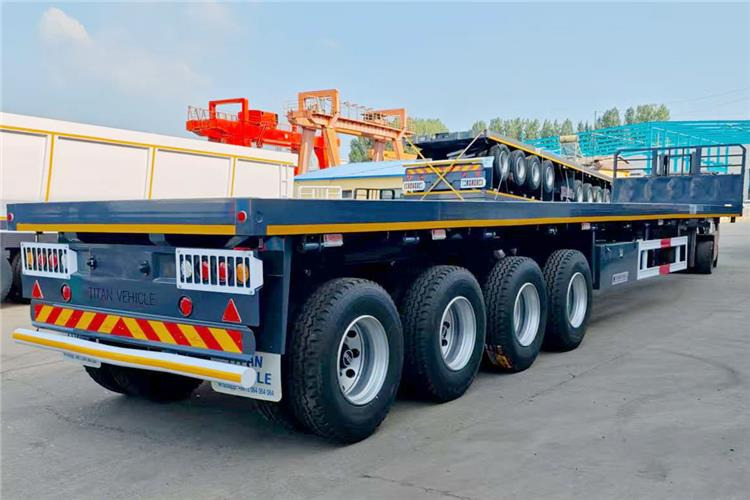 2025 New Model 4 Axle 45ft Flatbed Container Trailer In Zambia - Semirremolque portacontenedore/ Intercambiable: foto 2 2025 New Model 4 Axle 45ft Flatbed Container Trailer In Zambia - Semirremolque portacontenedore/ Intercambiable: foto 2