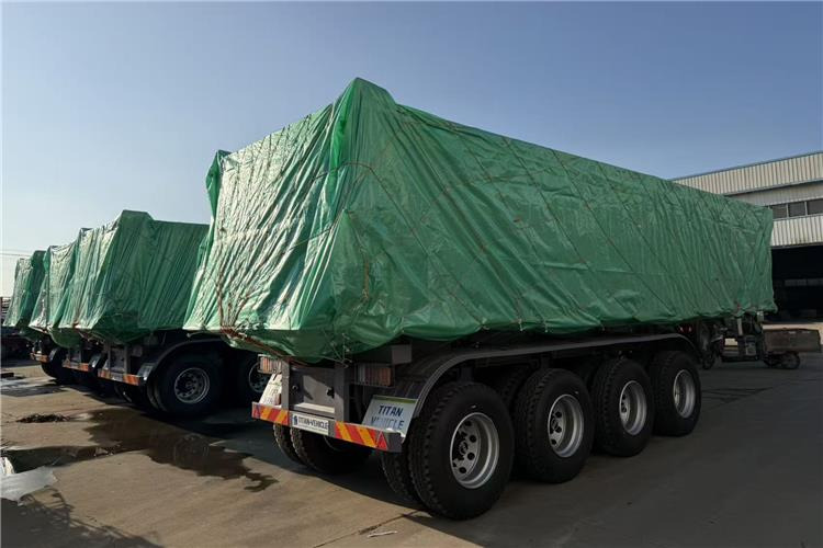 TITAN 4 Axle 80 Ton Dump Trailer for Sale In Cameroon - Semirremolque volquete: foto 5 TITAN 4 Axle 80 Ton Dump Trailer for Sale In Cameroon - Semirremolque volquete: foto 5