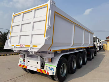 TITAN 4 Axle Container Hydraulic Dump Trailer for Sale in Zambia - Semirremolque volquete: foto 4 TITAN 4 Axle Container Hydraulic Dump Trailer for Sale in Zambia - Semirremolque volquete: foto 4