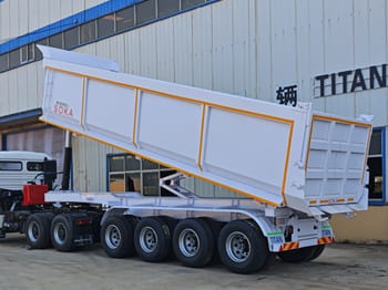 TITAN 4 Axle Container Hydraulic Dump Trailer for Sale in Zambia - Semirremolque volquete: foto 5 TITAN 4 Axle Container Hydraulic Dump Trailer for Sale in Zambia - Semirremolque volquete: foto 5