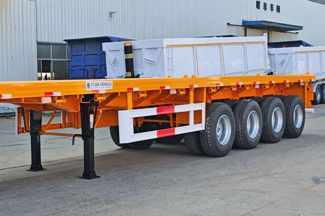 TITAN 40 Foot Flatbed Semi Trailer for Sale in Saudi Arabia - Semirremolque plataforma/ Caja abierta: foto 2 TITAN 40 Foot Flatbed Semi Trailer for Sale in Saudi Arabia - Semirremolque plataforma/ Caja abierta: foto 2