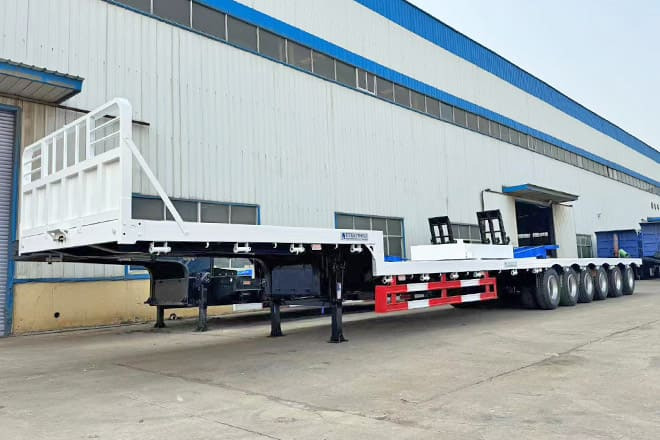 TITAN 6 Axle Step Deck Flatbed Trailer for Sale in Philippines - Semirremolque plataforma/ Caja abierta: foto 1 TITAN 6 Axle Step Deck Flatbed Trailer for Sale in Philippines - Semirremolque plataforma/ Caja abierta: foto 1