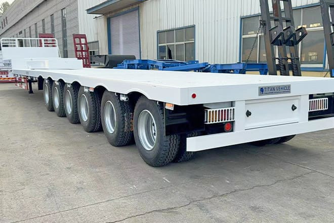 TITAN 6 Axle Step Deck Flatbed Trailer for Sale in Philippines - Semirremolque plataforma/ Caja abierta: foto 2 TITAN 6 Axle Step Deck Flatbed Trailer for Sale in Philippines - Semirremolque plataforma/ Caja abierta: foto 2