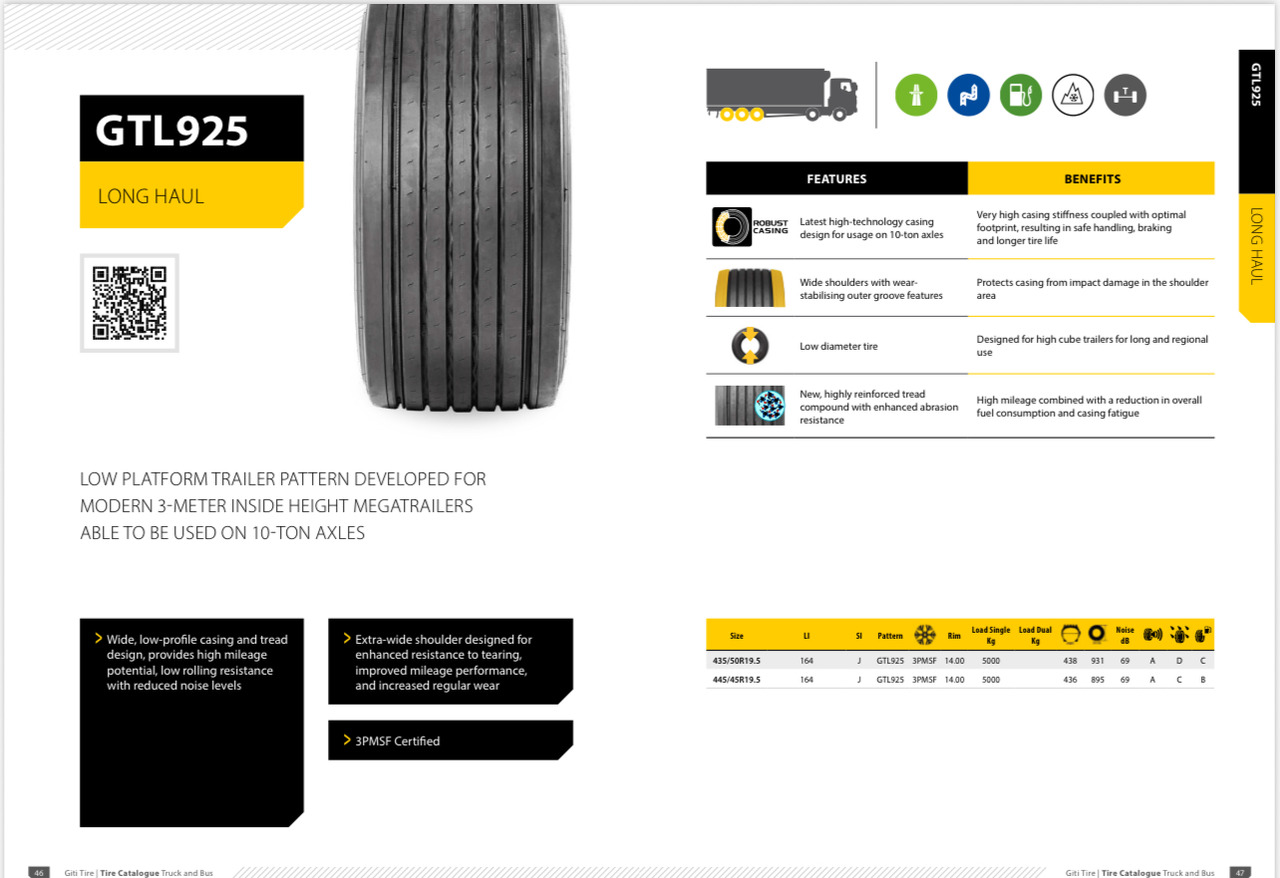 GITI 435 / 50 R 22,5 - Neumático para Remolque: foto 1 GITI 435 / 50 R 22,5 - Neumático para Remolque: foto 1