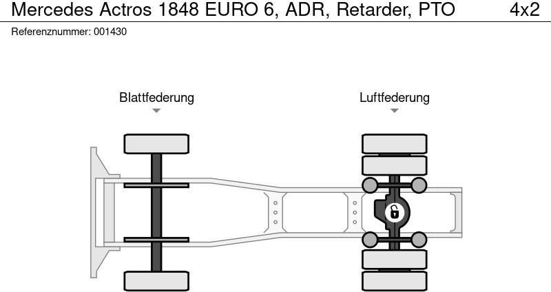 Cabeza tractora Mercedes-Benz Actros 1848 EURO 6, ADR, Retarder, PTO: foto 13 Cabeza tractora Mercedes-Benz Actros 1848 EURO 6, ADR, Retarder, PTO: foto 13