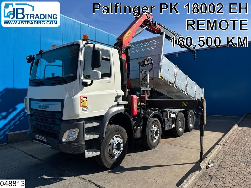DAF CF 460 8x4, EURO 6, Palfinger, Retarder, Leaf suspension - Camión volquete, Camión grúa: foto 1 DAF CF 460 8x4, EURO 6, Palfinger, Retarder, Leaf suspension - Camión volquete, Camión grúa: foto 1
