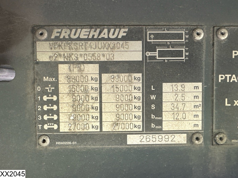 Fruehauf Tautliner - Semirremolque lona: foto 4 Fruehauf Tautliner - Semirremolque lona: foto 4