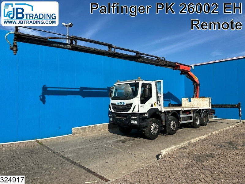 Iveco Trakker 8x4, EURO 6, Palfinger, Remote - Camión caja abierta, Camión grúa: foto 1 Iveco Trakker 8x4, EURO 6, Palfinger, Remote - Camión caja abierta, Camión grúa: foto 1