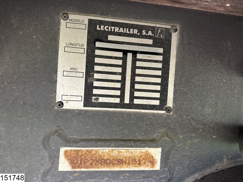 Semirremolque plataforma/ Caja abierta Lecitrailer open laadbak Fassi, Remote: foto 15
