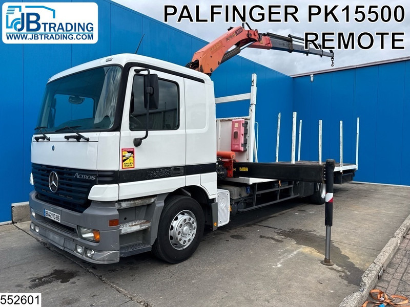Mercedes-Benz Actros 1831 Palfinger, Remote, Manual - Camión caja abierta, Camión grúa: foto 1 Mercedes-Benz Actros 1831 Palfinger, Remote, Manual - Camión caja abierta, Camión grúa: foto 1