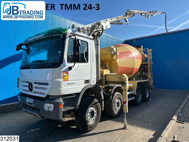 Camión bomba de hormigón Mercedes-Benz Actros 3244 8x4, PUMI, Putzmeister, 24 MTR, Telligent 16: foto 1