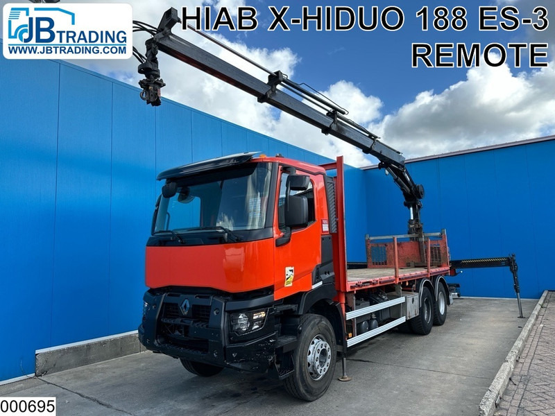 Renault C 430 EURO 6, Steel spring suspension, Hiab - Camión caja abierta, Camión grúa: foto 1 Renault C 430 EURO 6, Steel spring suspension, Hiab - Camión caja abierta, Camión grúa: foto 1