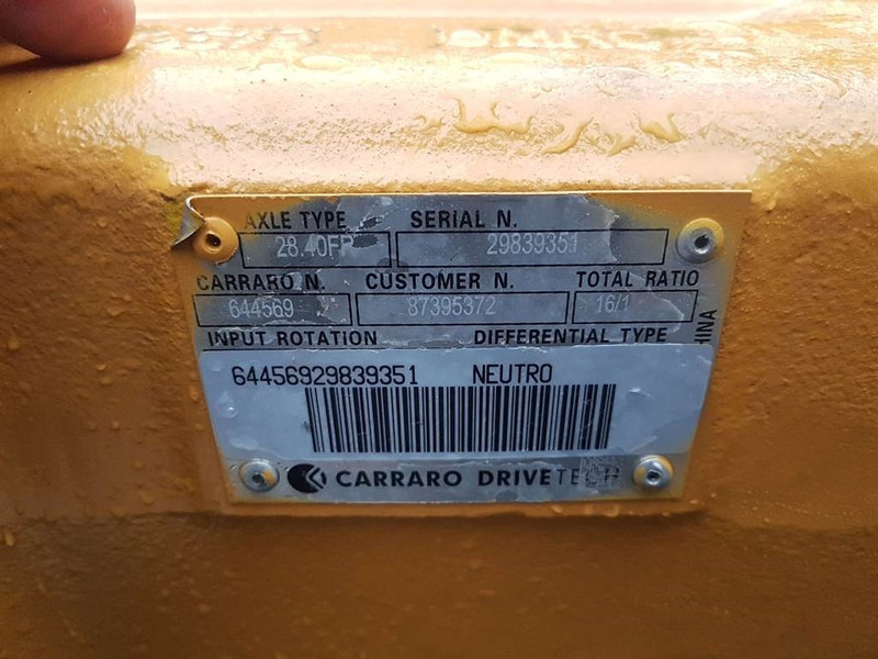 Leasing de Carraro 28.40FR-644569-Axle/Achse/As Carraro 28.40FR-644569-Axle/Achse/As: foto 6