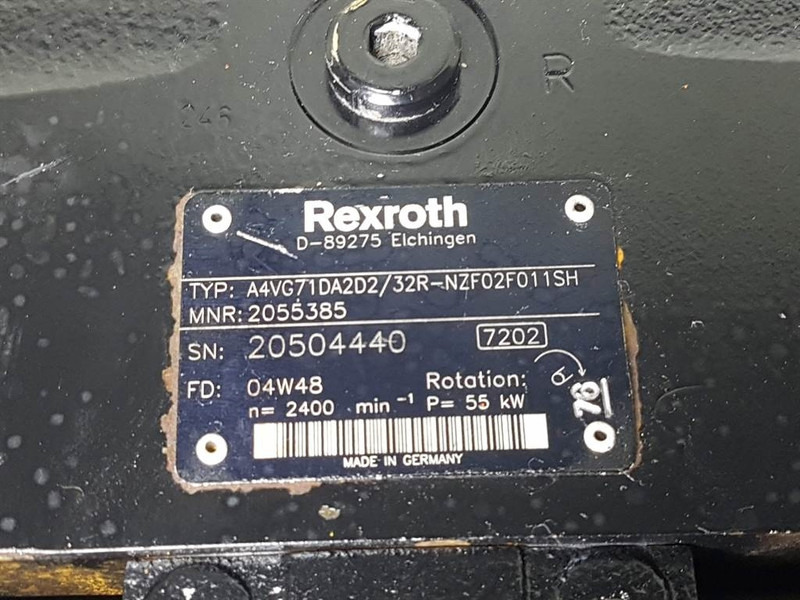 Rexroth A4VG71DA2D2/32R-R902055385-Drive pump/Fahrpumpe - Hidráulica para Maquinaria de construcción: foto 4 Rexroth A4VG71DA2D2/32R-R902055385-Drive pump/Fahrpumpe - Hidráulica para Maquinaria de construcción: foto 4