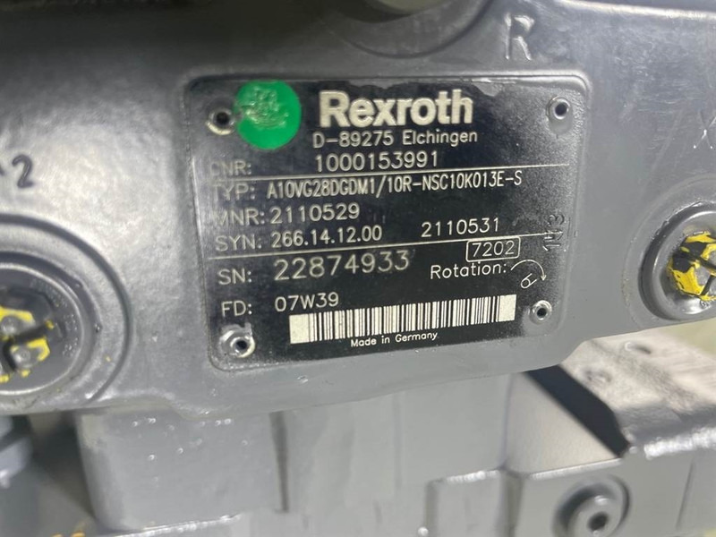 WACKER NEUSON 1000153991-Rexroth A10VG28DGDM2/10R-Drive pump - Hidráulica para Maquinaria de construcción: foto 5 WACKER NEUSON 1000153991-Rexroth A10VG28DGDM2/10R-Drive pump - Hidráulica para Maquinaria de construcción: foto 5