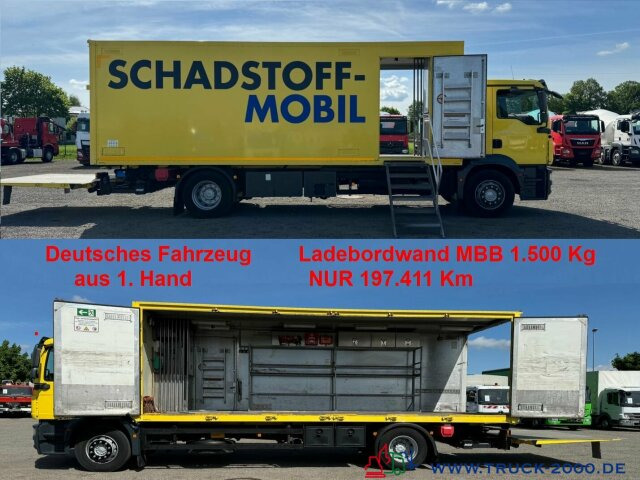 MAN TGM 15.250 Dünnschede Schadstoffmobil LBW 197TKM - Camión caja cerrada: foto 1 MAN TGM 15.250 Dünnschede Schadstoffmobil LBW 197TKM - Camión caja cerrada: foto 1