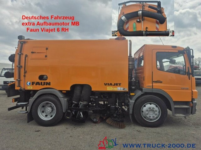 Mercedes-Benz 1518 Faun Viajet 6RH sep.Aufbaumotor Hecksauger - Barredora vial: foto 1 Mercedes-Benz 1518 Faun Viajet 6RH sep.Aufbaumotor Hecksauger - Barredora vial: foto 1