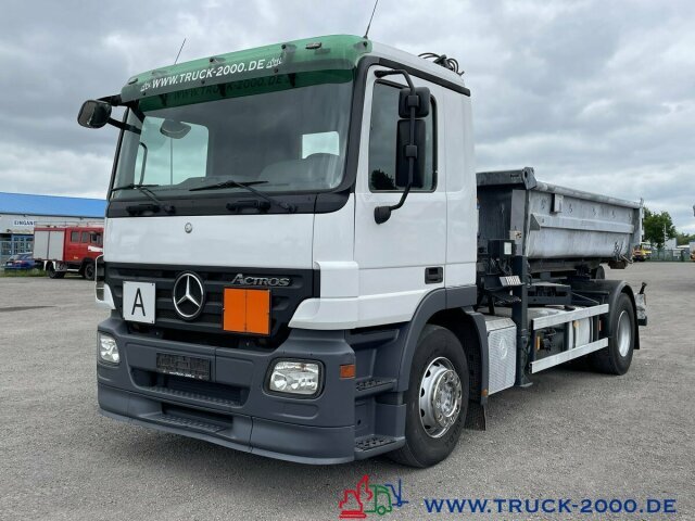 Mercedes-Benz 1841L Abroller + Kran + FB 7.6m=1.2 t. - Camión multibasculante, Camión grúa: foto 2 Mercedes-Benz 1841L Abroller + Kran + FB 7.6m=1.2 t. - Camión multibasculante, Camión grúa: foto 2