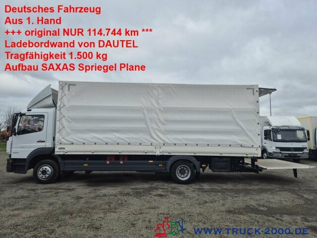 Mercedes-Benz Atego 1223 L Plane + Spriegel L+R LBW nur 114TKM - Camión lona: foto 1 Mercedes-Benz Atego 1223 L Plane + Spriegel L+R LBW nur 114TKM - Camión lona: foto 1