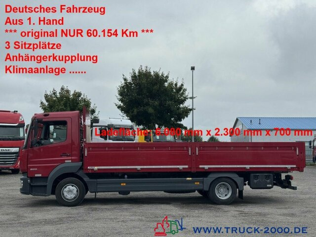 Mercedes-Benz Atego 923 3 Sitze + Klima + AHK + NUR 60.153 Km - Camión caja abierta: foto 1 Mercedes-Benz Atego 923 3 Sitze + Klima + AHK + NUR 60.153 Km - Camión caja abierta: foto 1