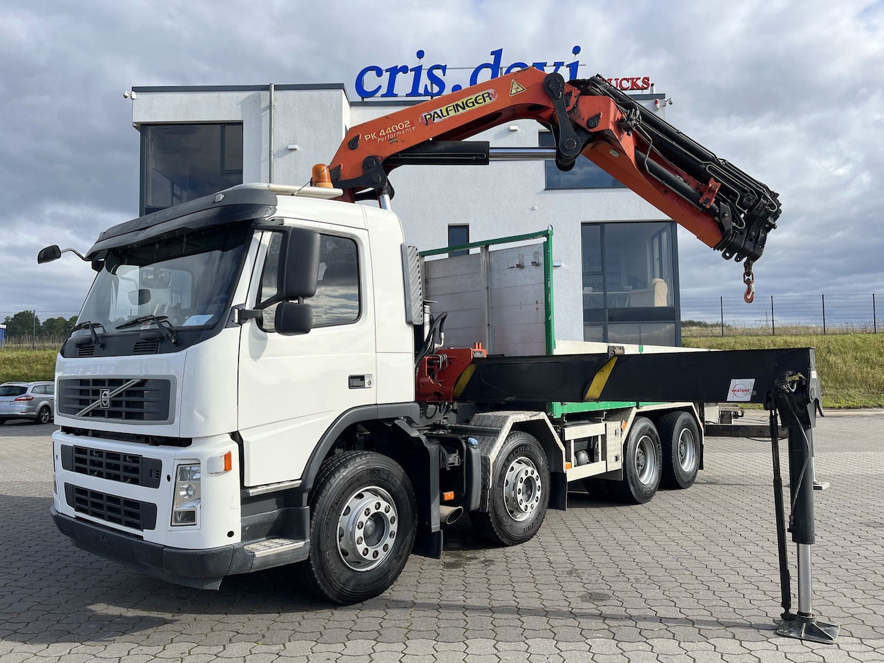Volvo FM 440 8x4 Palfinger PK 44002 Wechselsystem - Camión caja abierta, Camión grúa: foto 1 Volvo FM 440 8x4 Palfinger PK 44002 Wechselsystem - Camión caja abierta, Camión grúa: foto 1