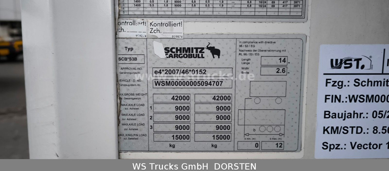 Schmitz Cargobull SKO 24 Kühlauflieger Vector 1550 Strom/Diesel - Semirremolque caja cerrada: foto 5 Schmitz Cargobull SKO 24 Kühlauflieger Vector 1550 Strom/Diesel - Semirremolque caja cerrada: foto 5