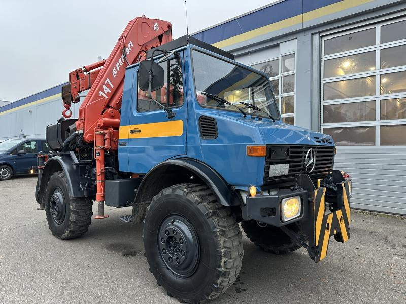 Unimog U 1500 (425) Ferrari Kran 147.2A*Jib* TÜV NEU! - Camión grúa: foto 1 Unimog U 1500 (425) Ferrari Kran 147.2A*Jib* TÜV NEU! - Camión grúa: foto 1