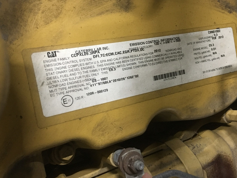 Caterpillar C9.3 C9N-3655969 USED - Maquinaria de construcción: foto 4 Caterpillar C9.3 C9N-3655969 USED - Maquinaria de construcción: foto 4