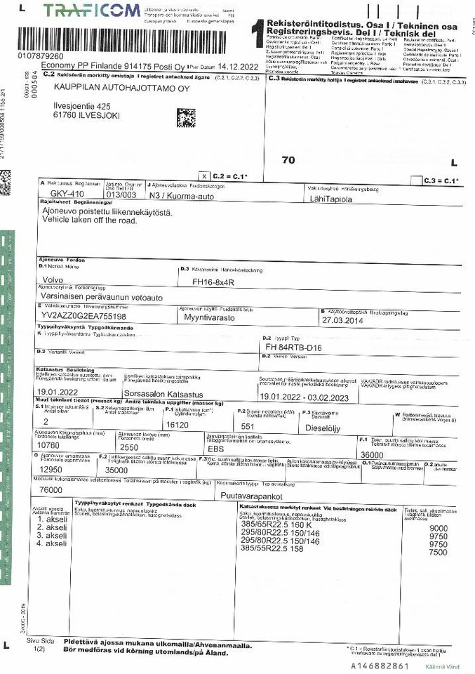 Leasing de Volvo FH16  Volvo FH16: foto 15