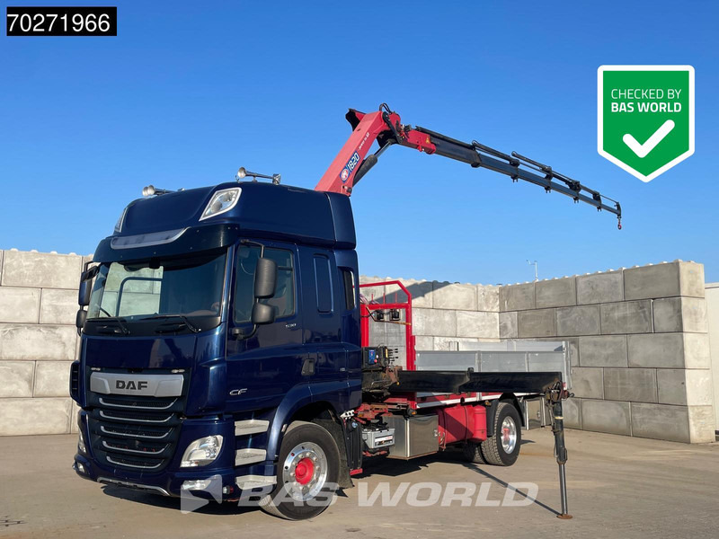 DAF CF 530 4X2 HMF 1820-RC Kran Crane Retarder Space cab Euro 6 - Camión caja abierta, Camión grúa: foto 1 DAF CF 530 4X2 HMF 1820-RC Kran Crane Retarder Space cab Euro 6 - Camión caja abierta, Camión grúa: foto 1