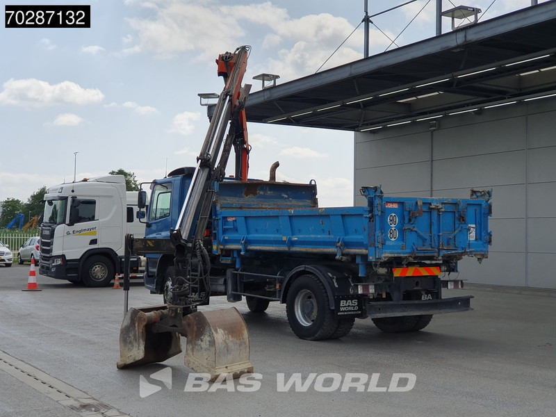 Camión volquete, Camión grúa DAF CF75.310 4X2 Palfinger PK12000 Kran Crane 7m3 tipper Big-Axle Steelsuspension Euro 3: foto 6