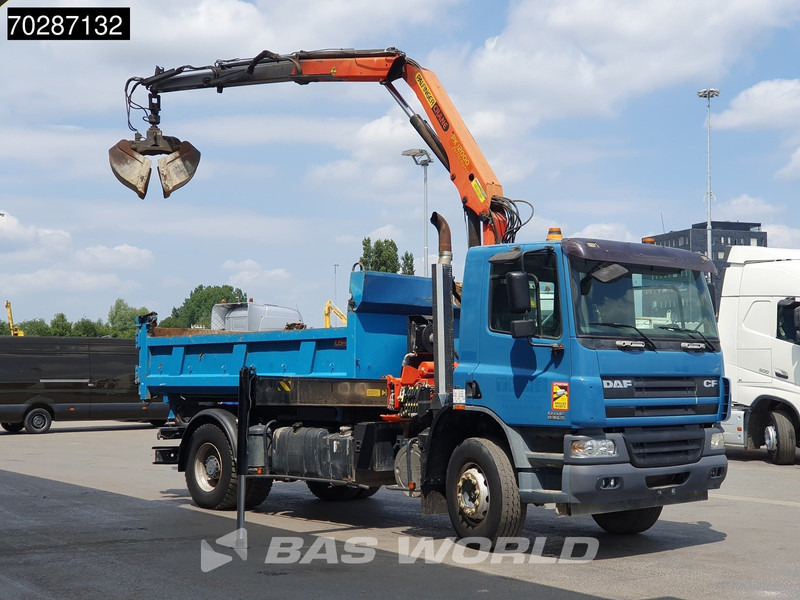 DAF CF75.310 4X2 Palfinger PK12000 Kran Crane 7m3 tipper Big-Axle Steelsuspension Euro 3 - Camión volquete, Camión grúa: foto 3 DAF CF75.310 4X2 Palfinger PK12000 Kran Crane 7m3 tipper Big-Axle Steelsuspension Euro 3 - Camión volquete, Camión grúa: foto 3