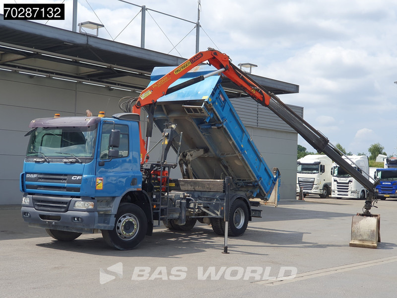 Camión volquete, Camión grúa DAF CF75.310 4X2 Palfinger PK12000 Kran Crane 7m3 tipper Big-Axle Steelsuspension Euro 3: foto 8