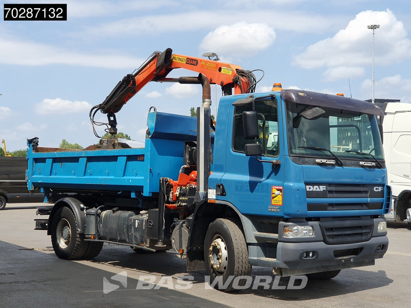 Camión volquete, Camión grúa DAF CF75.310 4X2 Palfinger PK12000 Kran Crane 7m3 tipper Big-Axle Steelsuspension Euro 3: foto 19