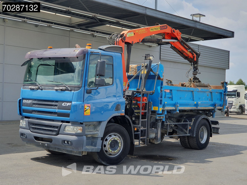 Camión volquete, Camión grúa DAF CF75.310 4X2 Palfinger PK12000 Kran Crane 7m3 tipper Big-Axle Steelsuspension Euro 3: foto 17