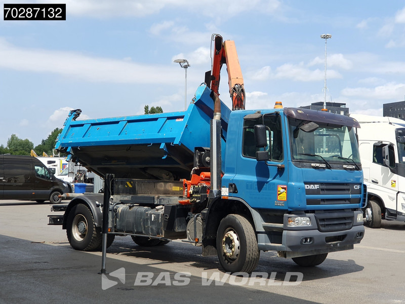 Camión volquete, Camión grúa DAF CF75.310 4X2 Palfinger PK12000 Kran Crane 7m3 tipper Big-Axle Steelsuspension Euro 3: foto 11