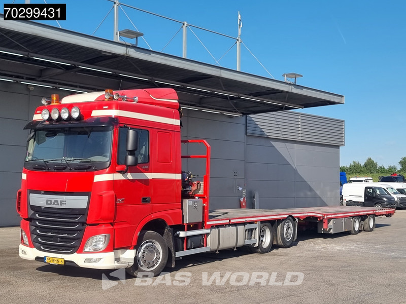 DAF XF 440 6X2 NL-combi Transporter HMF 900-K2 Kran Winch Lift-Lenkachse Euro 6 - Camión caja abierta, Camión grúa: foto 5 DAF XF 440 6X2 NL-combi Transporter HMF 900-K2 Kran Winch Lift-Lenkachse Euro 6 - Camión caja abierta, Camión grúa: foto 5