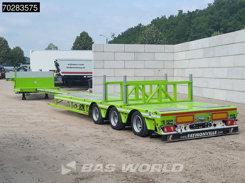 Faymonville F-S43-1AAF 3 axles Extendable Twistlocks 3x Hydraulic Steering Galvanised - Semirremolque góndola rebajadas: foto 3 Faymonville F-S43-1AAF 3 axles Extendable Twistlocks 3x Hydraulic Steering Galvanised - Semirremolque góndola rebajadas: foto 3